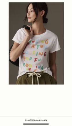 Anthropologie Chaser Looking For Fun T Shirt Size Small