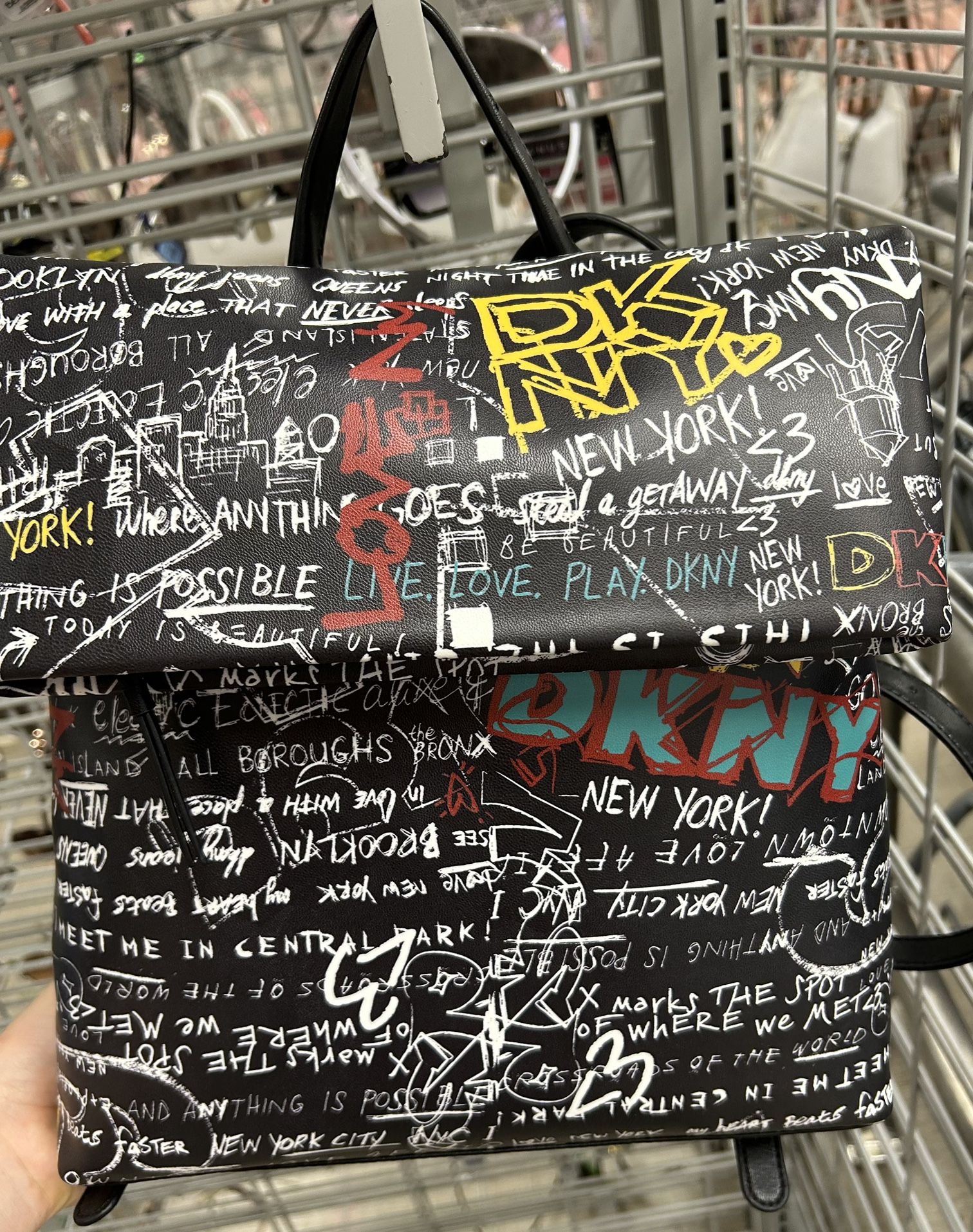 DKNY Black Backpack
