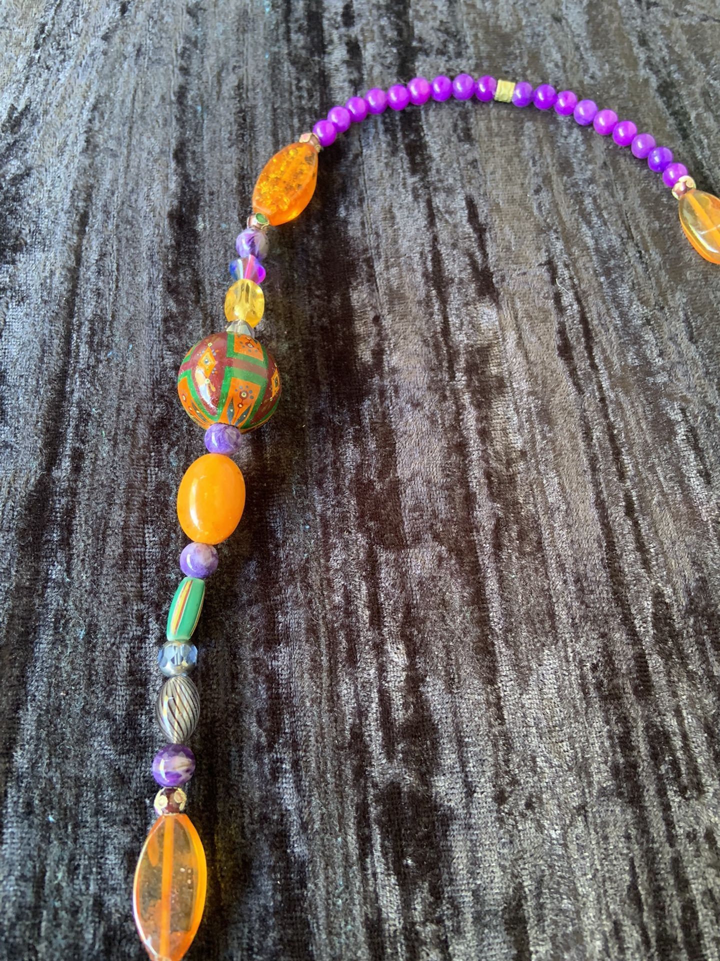 World Tribe Treasure Necklace/purple