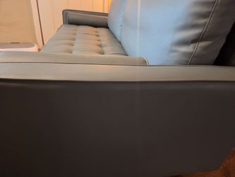 Gray Tufted Sofa