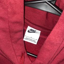 Red large Nike Hoodie