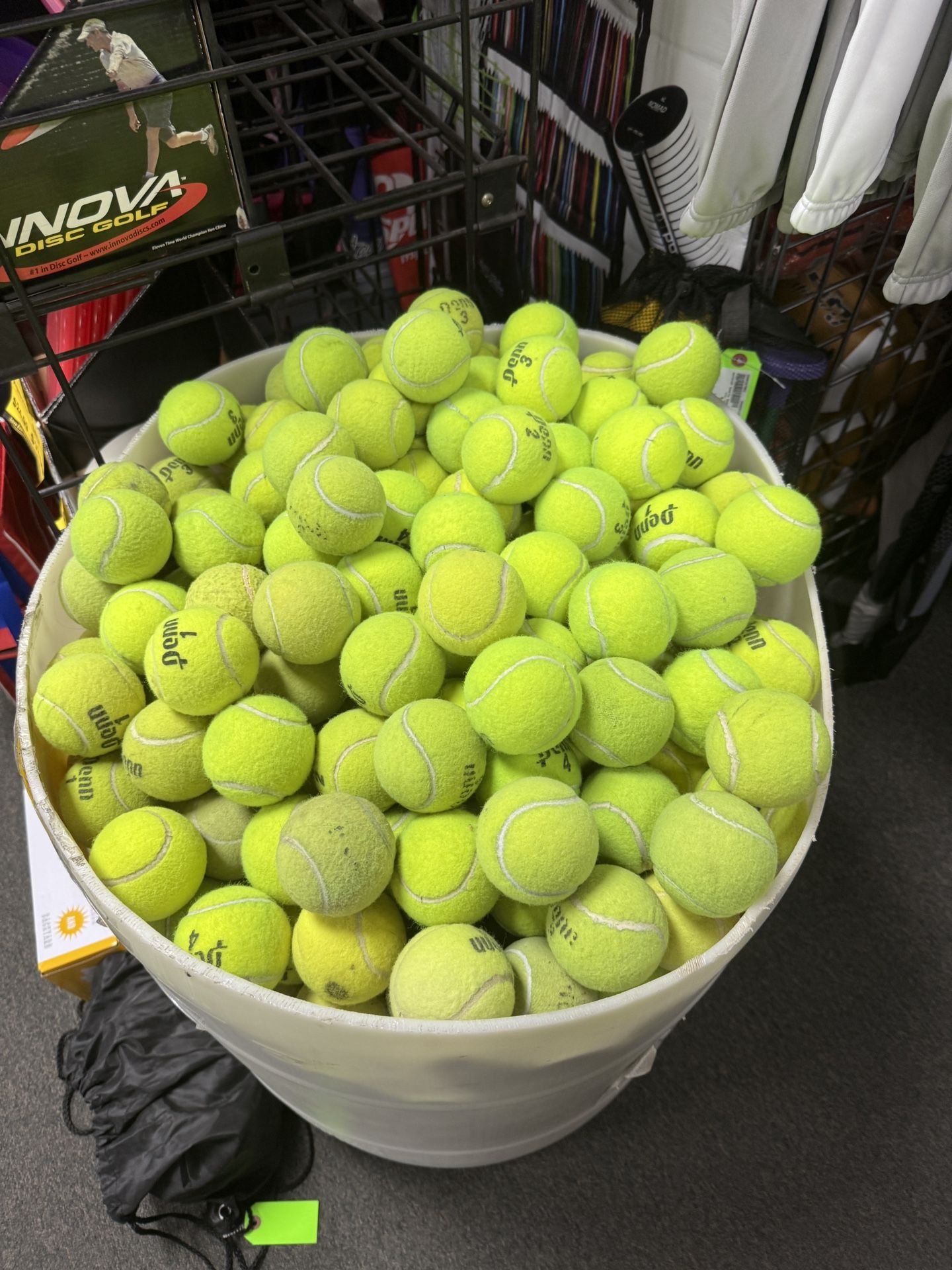 100 used tennis balls