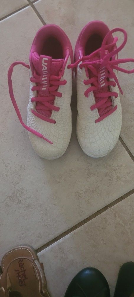 Little Girl Baseball Cleats