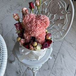 Rose Bear Arrangement