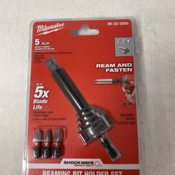 milwaukee 5 pc impact conduit reaming bit holder