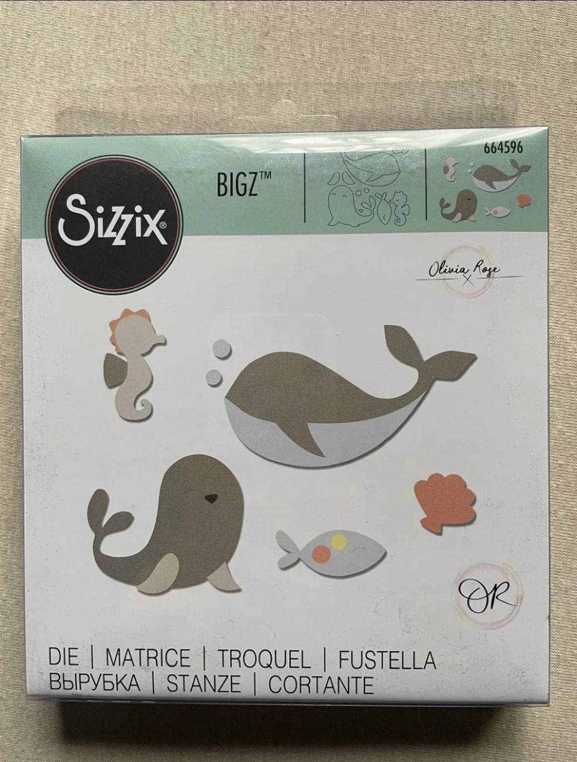 Sizzix 664596 Ocean Friends BigZ Die New