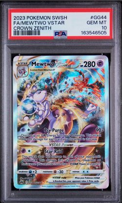 PSA 10 Mewtwo VSTAR Full Art GG44 Crown Zenith