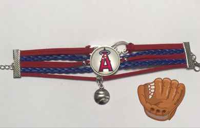 Angels baseball bracelet