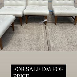 4 Leather Loveseat (set) 