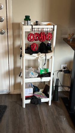IKEA VESKEN Shelf unit, white, 14 1/2x9 1/8x39 5/8”