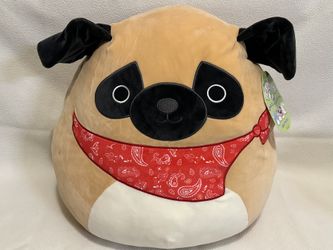 Squishmallow NWT Prince The Pug 16 Inch $15