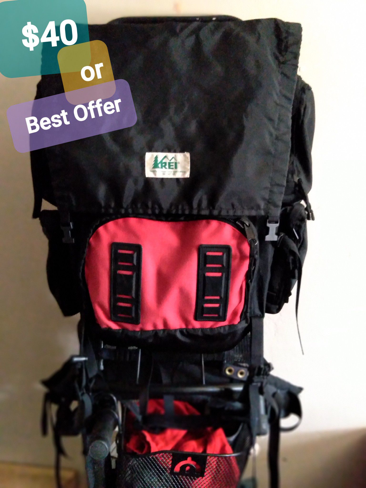 REI ...FRAMED BACKPACK --$40---((OBO Takes It))-has interchangeable Sholder Straps--. Green TRADES ARE CONSIDERED. I'm looking for a SOUNDBAR