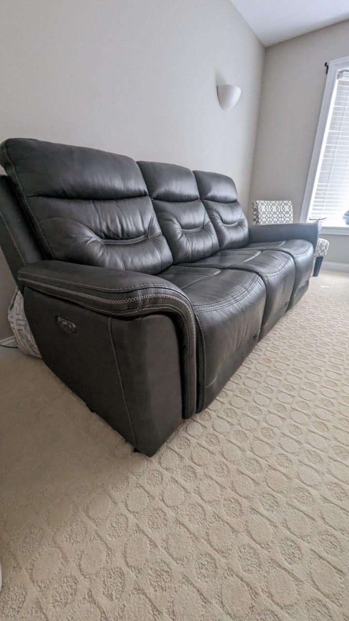 Premium Leather Sectional & Loveseat