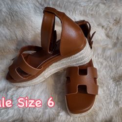 H Wedge Sandals 