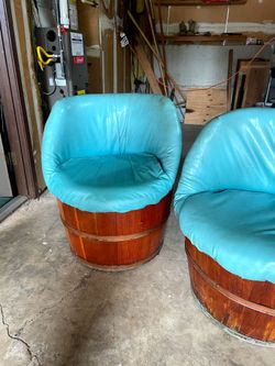 Barrel chairs from the 50s see below