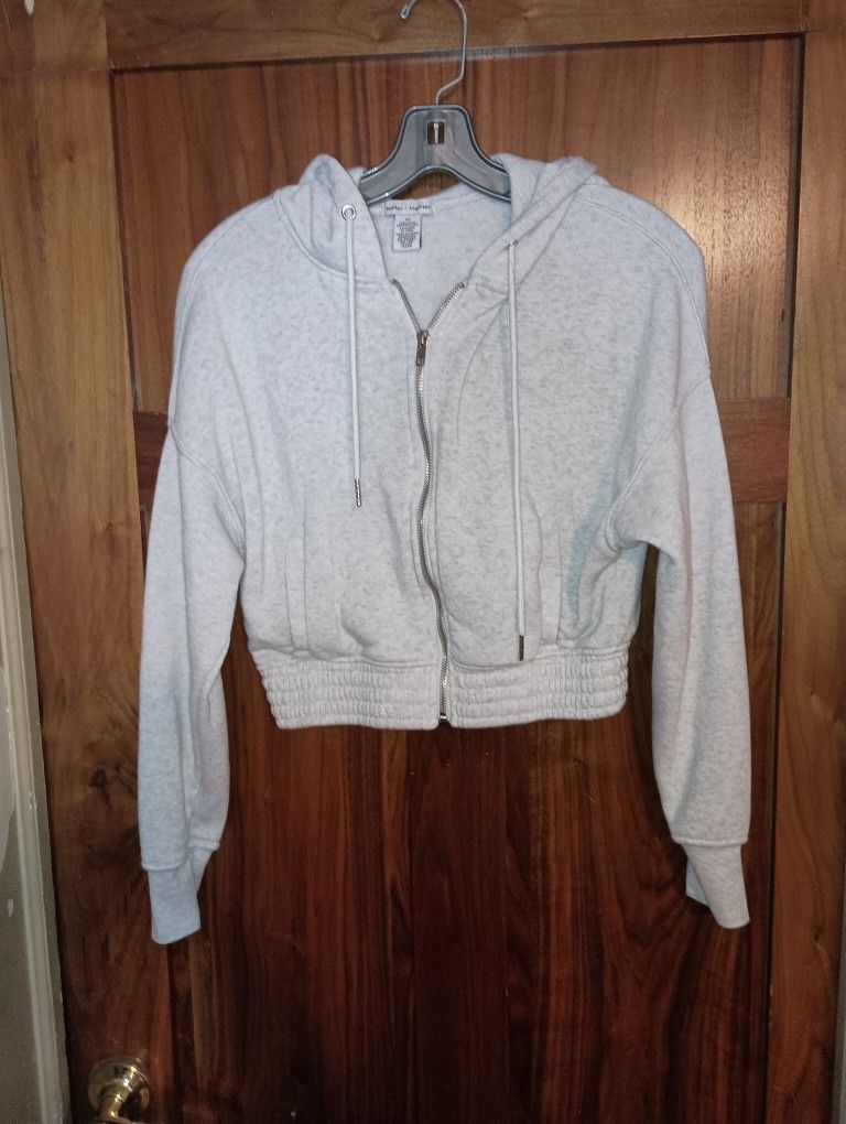 Better Together Grey Cropped Hoodie