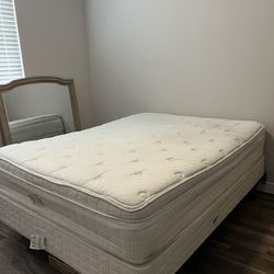 Queen Mattress And Box Spring With Frame 