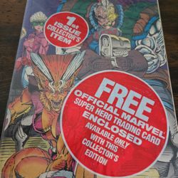 X Force #1 DEADPOOL RC CARD ON BACK NM Polybagged
