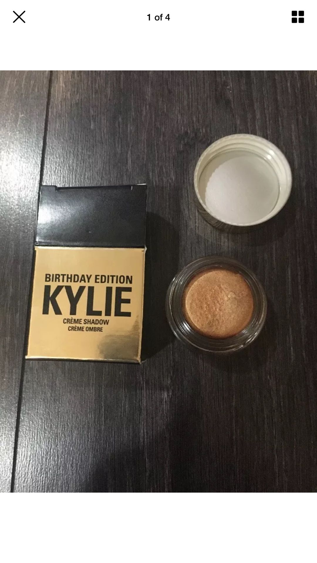 Kylie Jenner birthday edition cream shadows copper or rose gold