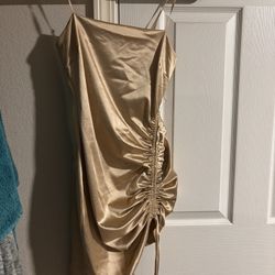 Golden Dress Asymmetrical