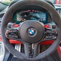 BMW F90 M5 CS Alcantara Steering Wheel – Fits F97 X3M / F98 X4M, F95 X5M / F96 X6M, F91 F92 F93 M8