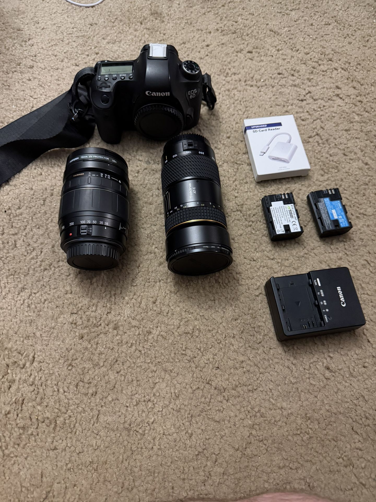Canon 6D Mark I /w 2 Lenses, Batteries And Charger