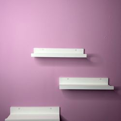 3 White Shelves 