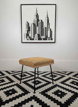 MCM Iron Stool by Raymond Loewy for Mengel