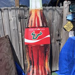 USF Coke sign Dbl sided