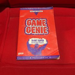 Super Nintendo SNES Game Genie Book