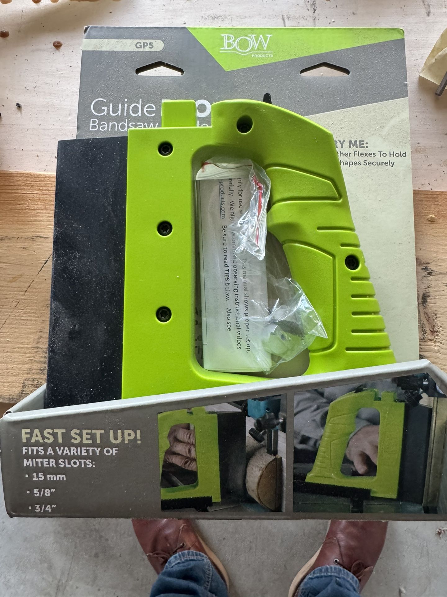 Bow Products GP-5 Guide Pro Vertical Bandsaw Rear Feather Board