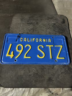 California Blue Plates 