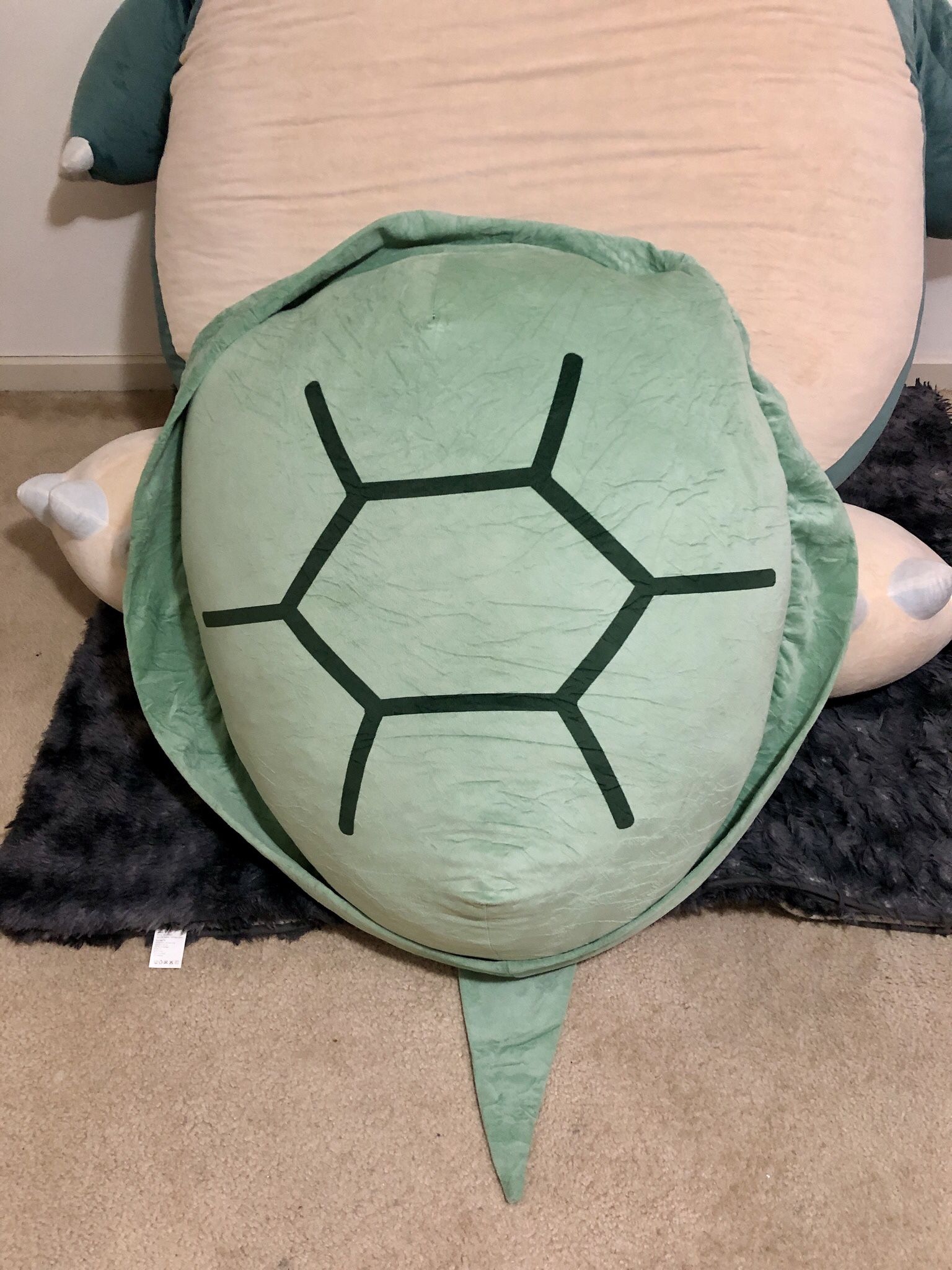Giant Wearable Turtle Pillow. Adult Size. Extra Stuffed