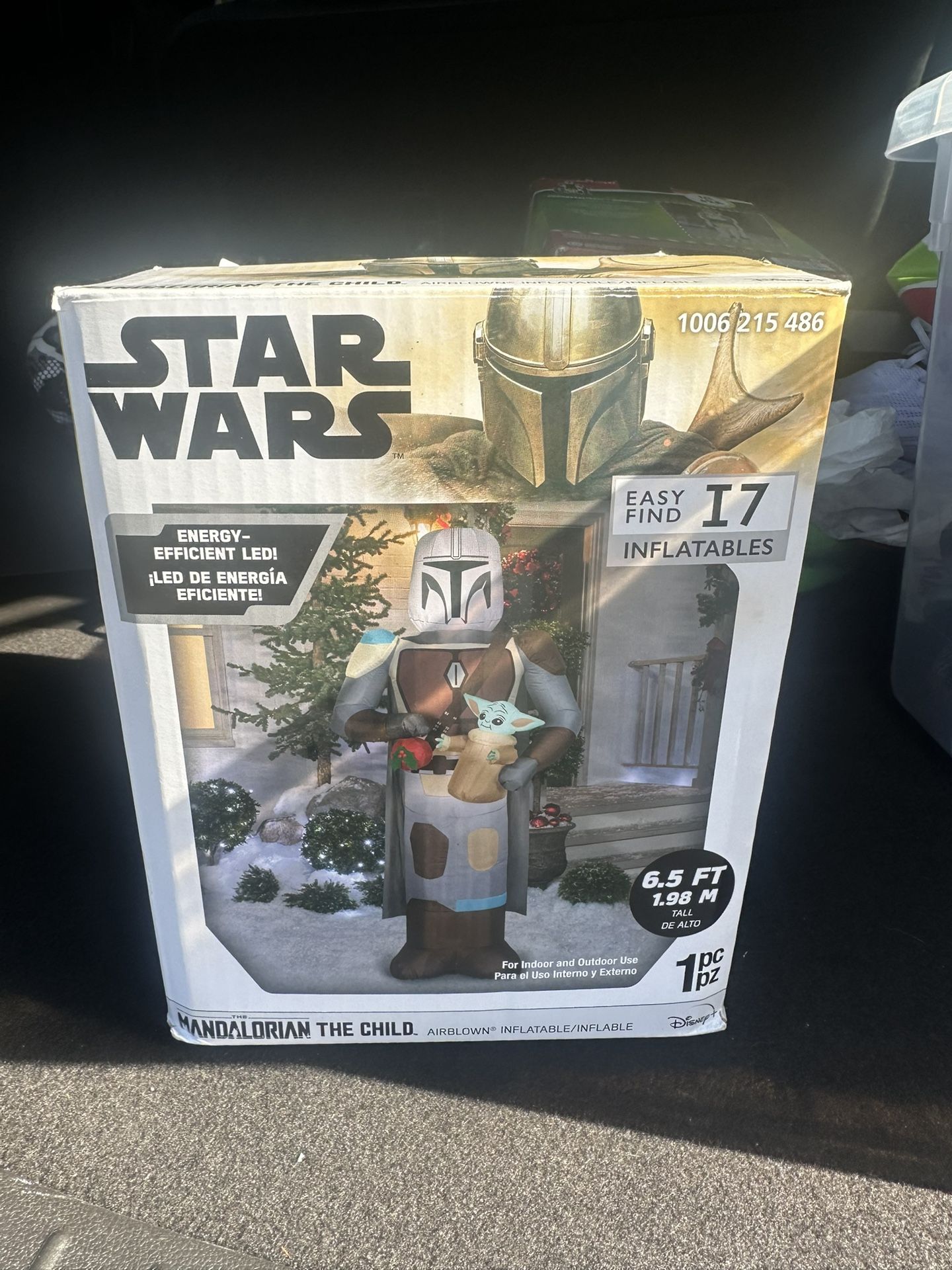 Mandalorian The Child 6.5 Foot Christmas Blow Up Lawn Inflatable