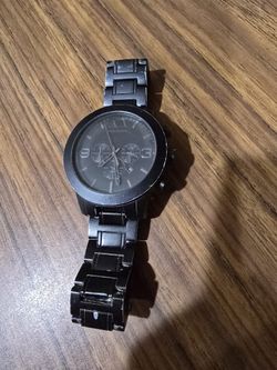 Black Armani Exchange Oversized Watch
