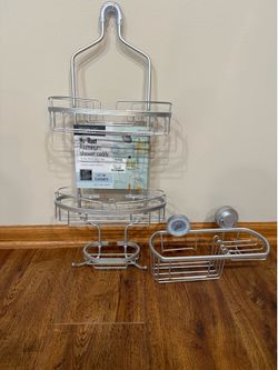 Shower And Kitchen Caddy with Drying Mat Bundle