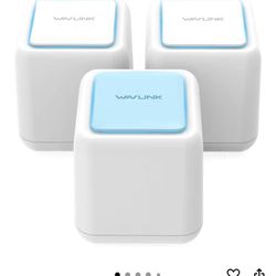 WAVLINK Halo Base 3 Whole Home Mesh WiFi System, 1 WiFi Router + 2 Satellite Points, AC1200 Dual Band 2.4 + 5Ghz Insanely Fast & Super Coverage 4500.s