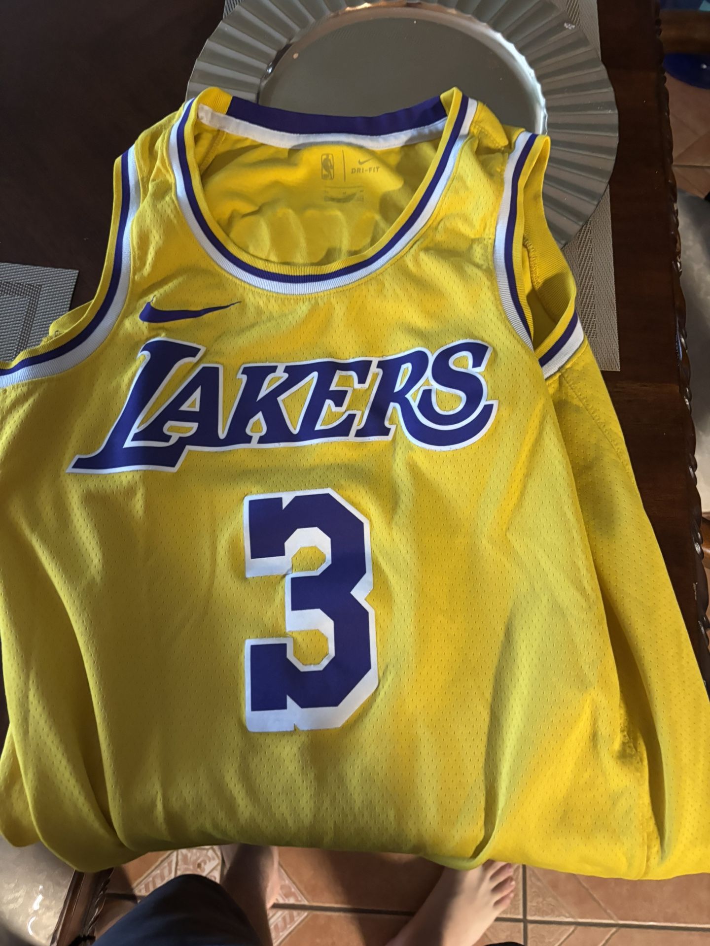 Anthony Davis Lakers Six Medium Jersey
