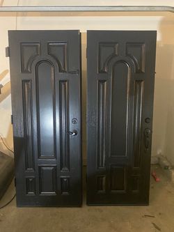 Front entry double doors
