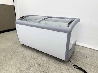 60" Commercial Curved Glass Lid Chest Freezer – NSF | XS-460YXL