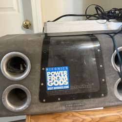 2 10” Subs W/enclosure And 1800w Amp