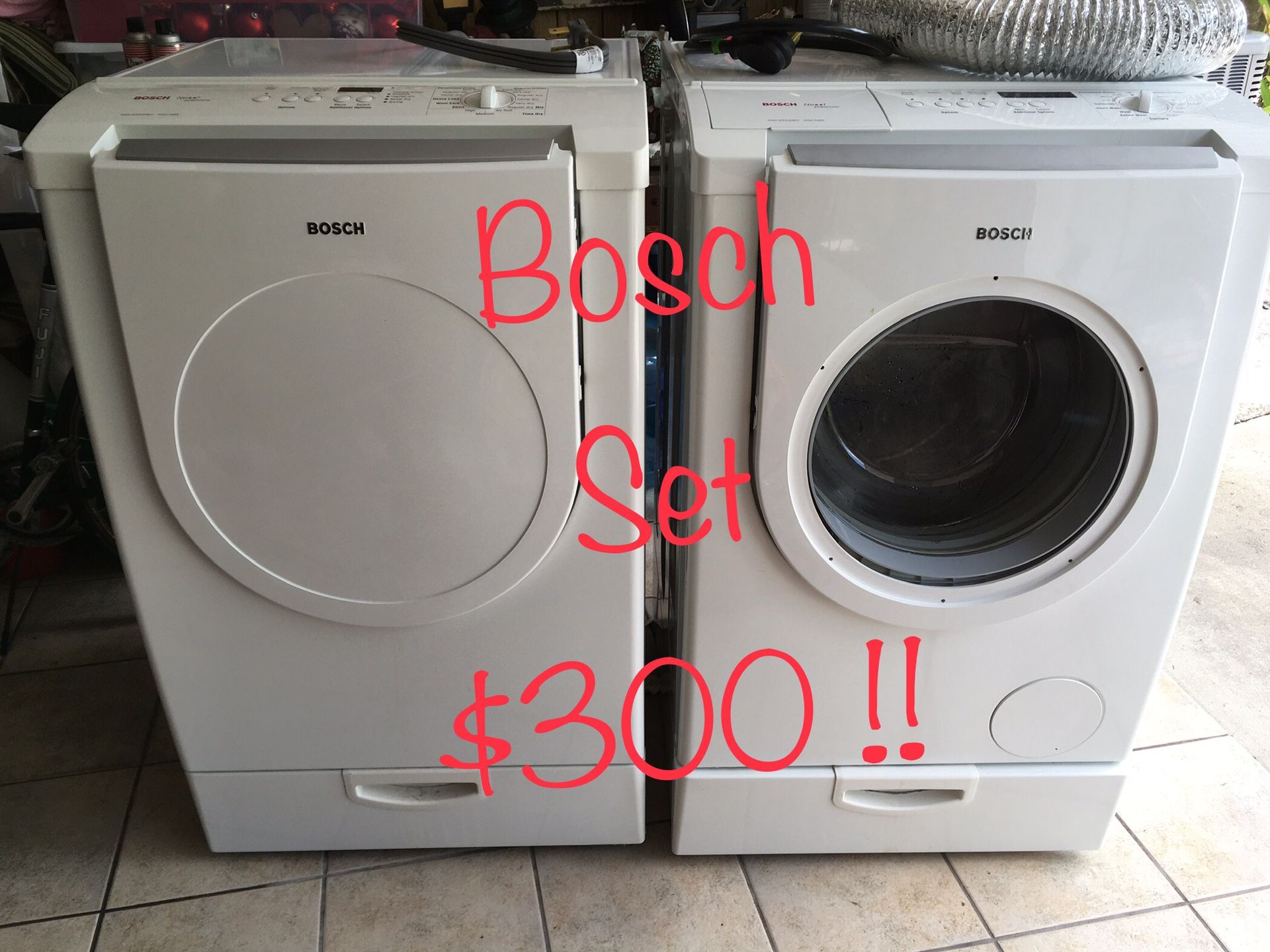 Bosch Nexxt Premium Ultra Efficient Washer/Dryer Set