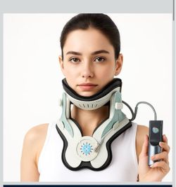 Cervical Neck Traction Device, Air Pump with 3 Power Traction,open Box