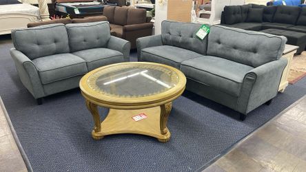 Fabric Sofa And Loveseat 