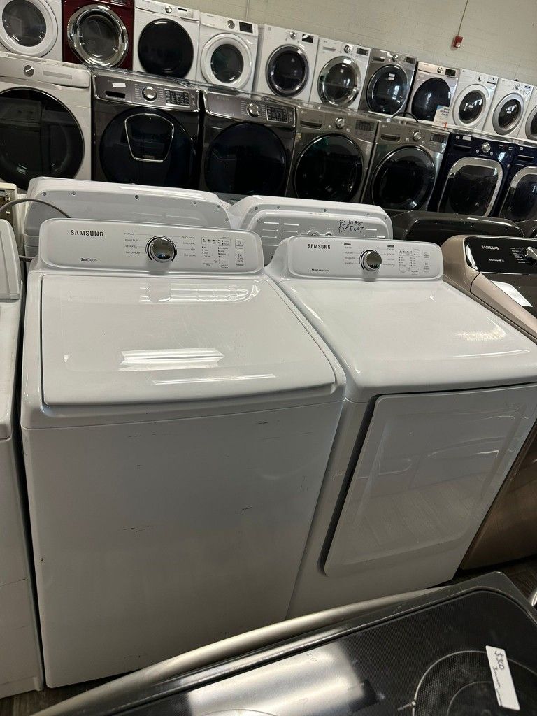 Samsung washer and dryer set electric with warranty