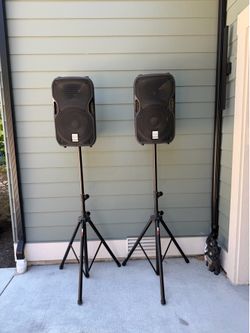 Pair of Alto 12” 800W Speakers with Stands