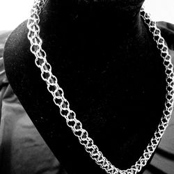 Silver Handmade Chainmail Necklaces 