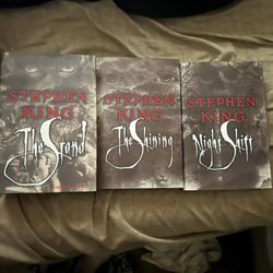 Stephen King Three Book Set.