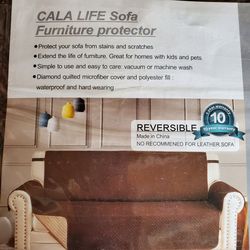 LAZY CALA LIFE Upgraded Loveseat Cover, Reversible Sofa Cover, Elastic Strap Cushion Cover, Seat Width Up To 46 Inches, Furniture Protector