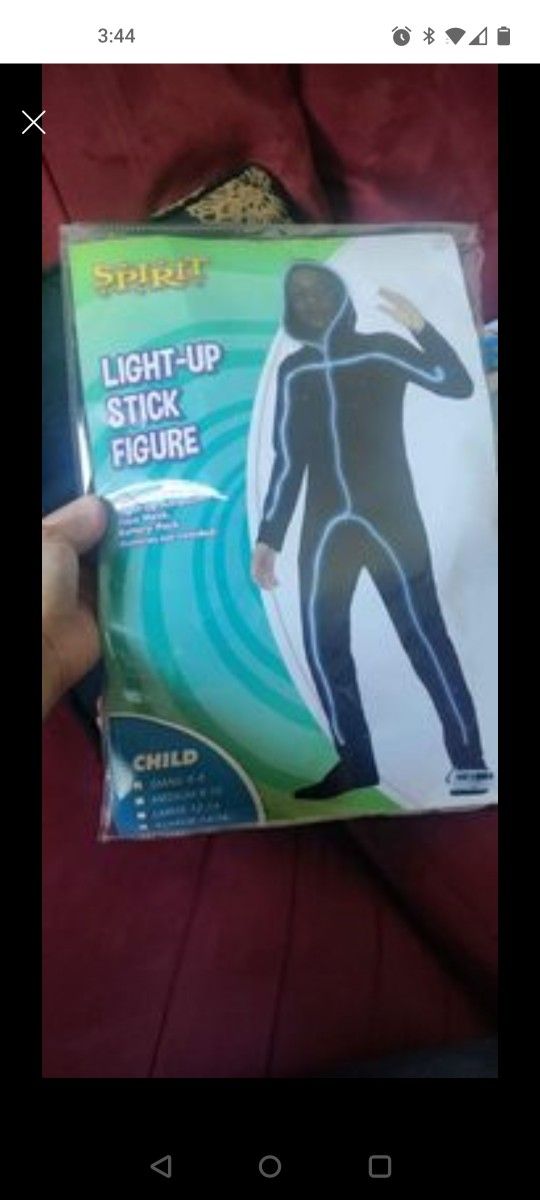 Light Up Stick Figure Costume